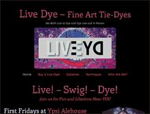 Tablet Screenshot of livedye.com